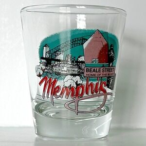 Memphis Tennessee Beale‎ Street Collectible Shot Glass Barware Souvenir USA Made